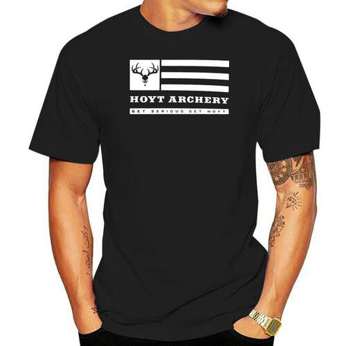 RARE ITEMS! Hot HOYT Archery Mens Black T-Shirt Size S-3XL