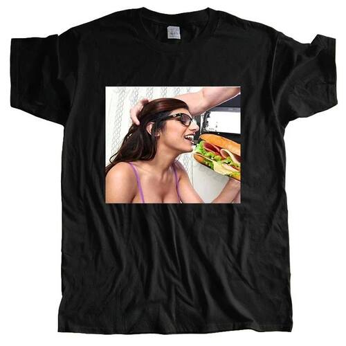 LE Man crew neck t-shirt Khalifa action movie star Funny Men