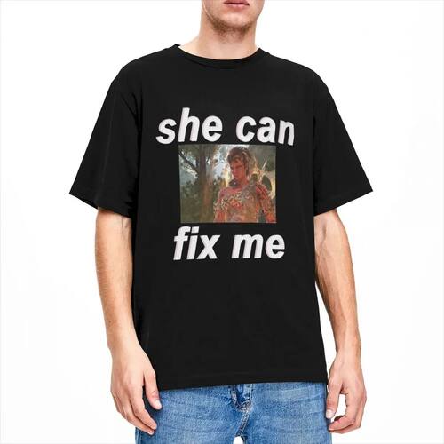 Vintage Retro karach She Can Fix Me T-Shirt For Men Women Cr