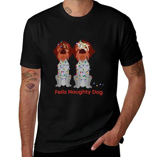 FELIZ NAUGHTY DOG MARTIN T-Shirt designer shirts funny meme