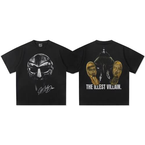 2025 MF DOOM American Hip Hop Rap Retro Double-sided Print L
