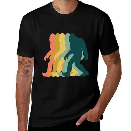 Bigfoot Retro Vintage T-Shirt croswit shirt man designer shi