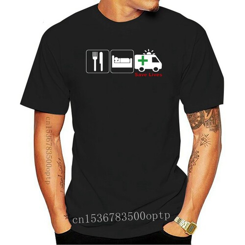 New Eat Sleep Paramedic T-Shirt   Save Lives T-Shirt   Rescu