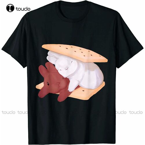 New Cute Kawaii Bunny Smores Friends Unique Camping Gift T-S