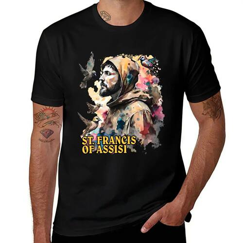 St Francis of Assisi Saint T-Shirt customizeds affliction sh