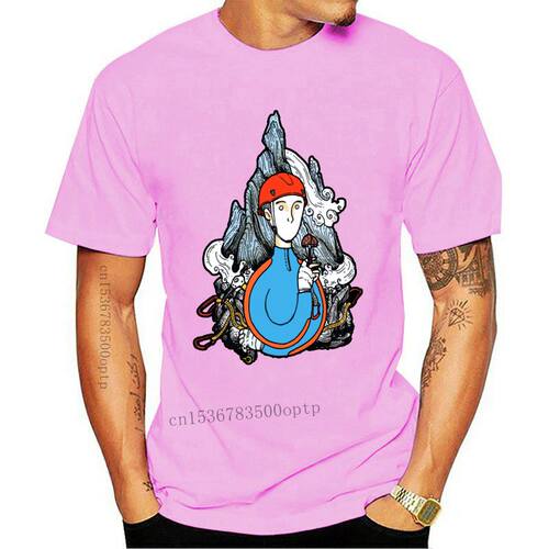 New 2021 Alpinist Climber T-shirt Men Vintage Printed Cartoo