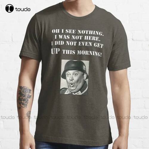 New Sgt Schultz Hogan'S Heroes T-Shirt Cotton Tee Shirt S-3X