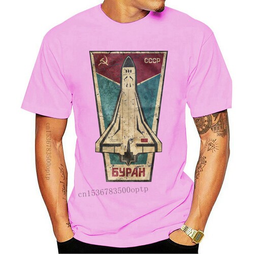 New Buran Russian Space Shuttle Tee Shirt Cccp Gagarin Hd Pr