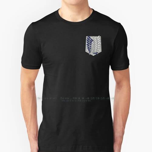 Scout Regiment Logo 100% Cotton T Shirt Scout Regiment Aot S