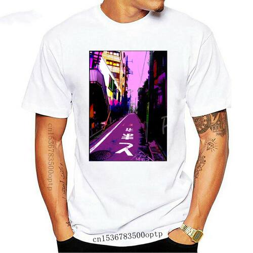 Vaporwave japan Tshirt Women Cotton Short Sleeve Casual Fash