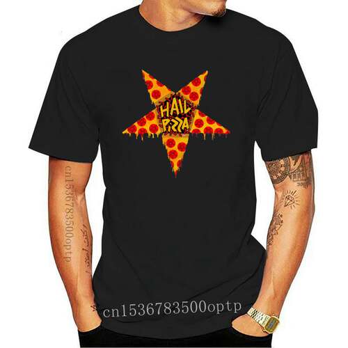 New Hotbox T Shirt Hail Pizza Funny Satanist Satan Baphomet