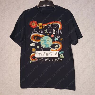 We Only Have One Earth Printed T-shirt Woman Men Clothing Pr