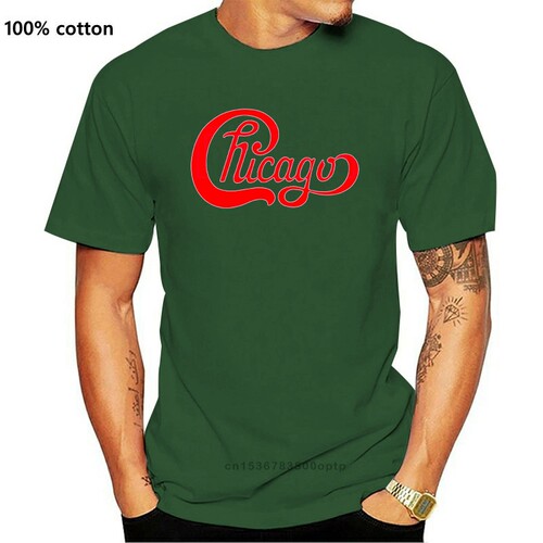 New Chicago Rock Band Music Legend Men'S Black T-Shirt Size