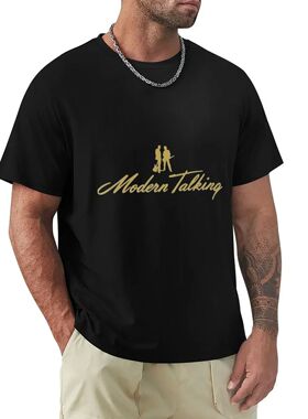 modern talking Classic T-Shirt heavyweight fashion Round Nec