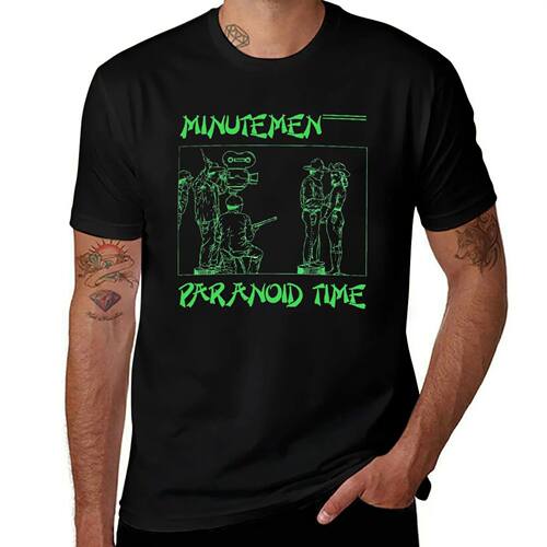Paranoid Time T-Shirt summer 2025 croswit shirt man oversize