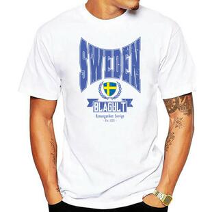Fashion Men T Shirts Round Neck T-Shirt Schweden Sweden  Pri