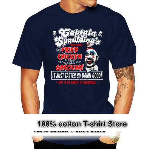 Captain Spauldings Fried Chicken T Shirt Men Tee Rob Zombie