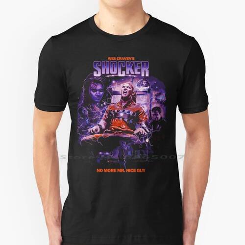 Shocker 100% Cotton T Shirt Cinema Vintage Movies Retro Movi
