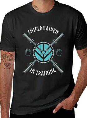 Shield Maiden T-Shirt tops customs design your own plain whi