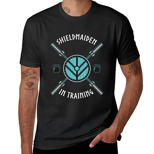 Shield Maiden T-Shirt tops customs design your own plain whi