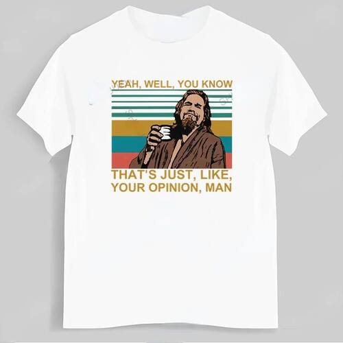 Vintage The Dude Big Lebowski T-shirt Yeah Well You Know Tha