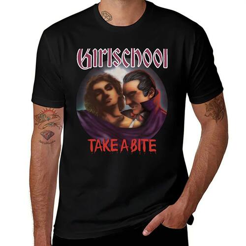 GIRLSCHOOL BAND T-Shirt luxury designer custom t shirt plus