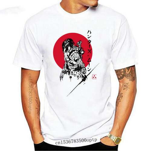New Custom Clothing Hunters Moon Gift T-shirt Men 100% Cotto