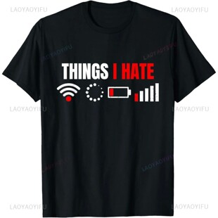 Computer Geek Gift Things I Hate Hilarious Gamer Present T-S
