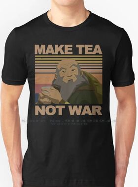 Make-Tea-Not-War 100% Cotton T Shirt Iroh Make Tea Not War L