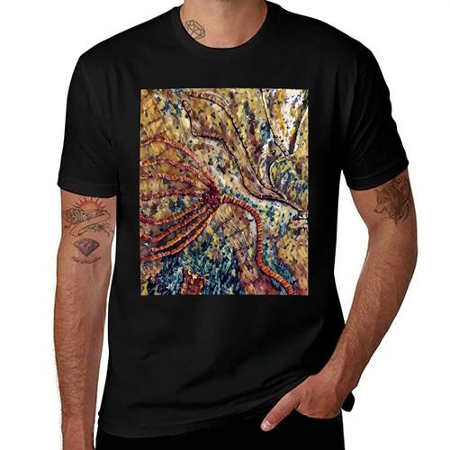 Abstract Crinoids 6 T-Shirt tops Luxury man custom t shirt m