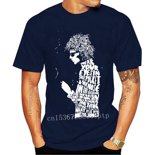 New Men's Fashion Tshirts Bob Dylan DIY Cotton Short Sleeve