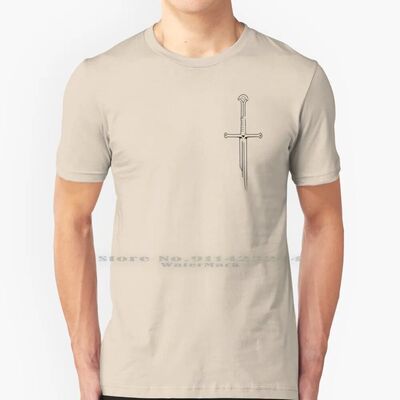 Narsil 100% Cotton T Shirt Aragorn Sword Shards Of Narsil An