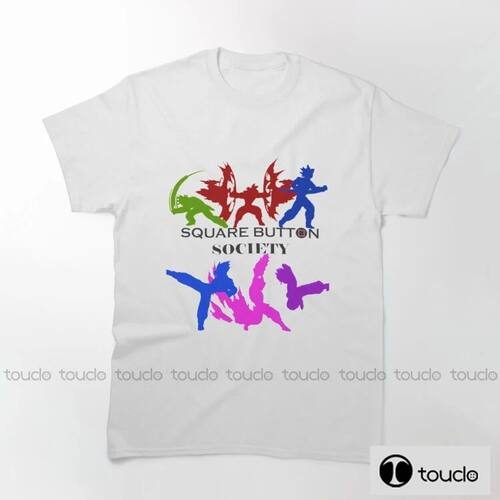 New Square Button Society New Men'S T-Shirt High Quality 100