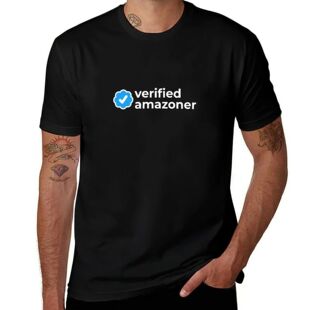 Verified Amazoner T-Shirt plus sizes blue lock cotton graphi