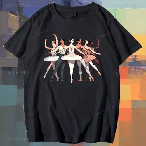 Fashion Born To Dance Letters Print Women Cotton Tshirt Casu