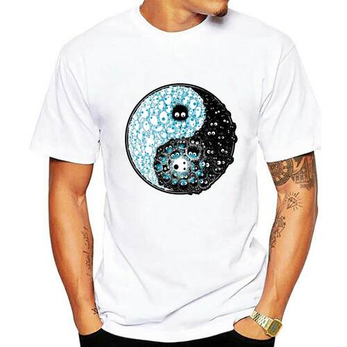 Chemise de Studio Ghibli Kodama et Susuwatari Yin Yang