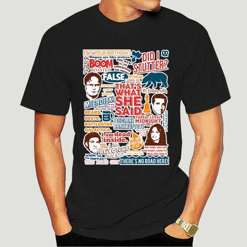 The Office Tv Dwight  T-Shirt Short Sleeves Fashion Tee Shir