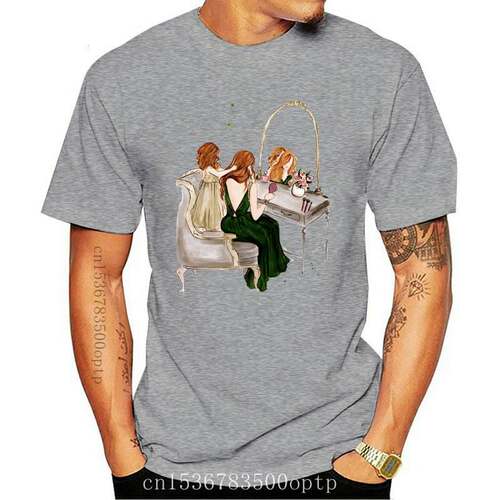 New Women T-shirts Happy Time Girl Daughter Mom Mother Mama