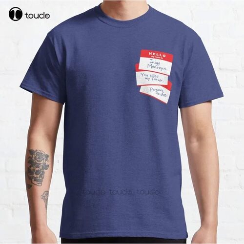 New Hello Classic Princess Bride Movies Parody T-Shirt Cotto