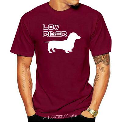 New Men T shirt Print Low Rider - Dachshund Wiener Dog funny