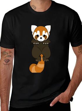 Lesser Panda / Red Panda Hanging Body T-Shirt custom t shirt