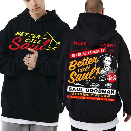 TV Show Fan Breaking Bad Graphic Hoodie Men Loose Pullover B