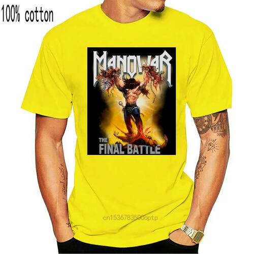 Manowar Final Battle Men'S T Shirt High Quality Tee Shirt Ne