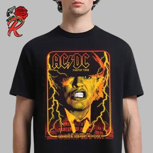 Poster for The New AC DC Concert in Hannover, Germany, Summe