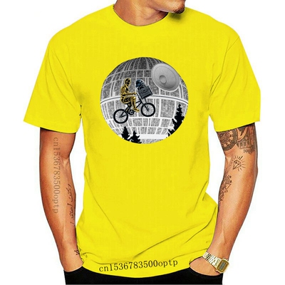 New Et Moon Bmx Mashup Death Star Funny Sci-Fi Parody Blue M