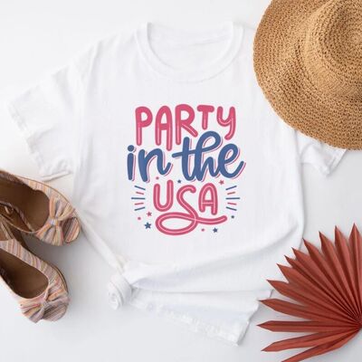 Party in The USA Vintage Independence Day 4th of July T-Shir