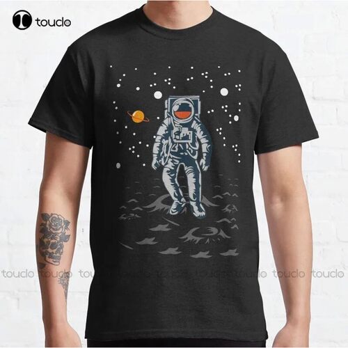New Easily Distracted By Space 6 Classic T-Shirt Cotton Men