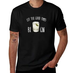Funny Alcohol Gin T-Shirt oversized animal prinfor boys summ