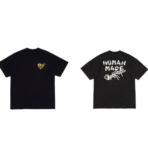 New WorLd Retro Moon Graffiti Cotton Print Y2K Black Short-s