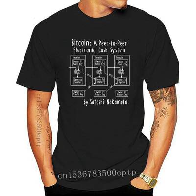 Satoshi's Bitcoin Diagram Shirt Funny Blockchain Crypto Gift